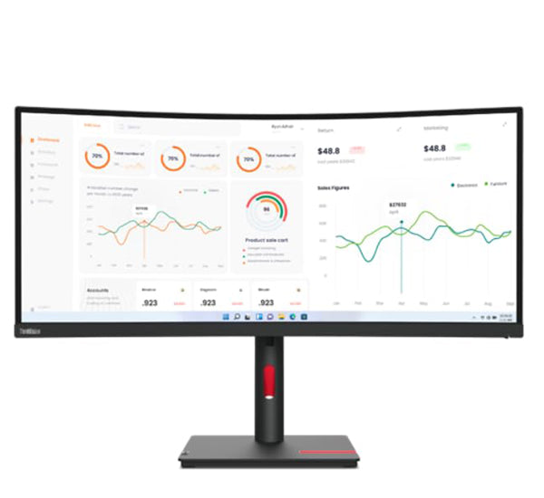 Lenovo ThinkVision T34w-30 34-inch Monitor