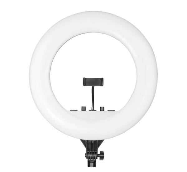 Digitek Platinum DPRL 19RT Professional LED Ring Light Runs on AC Power with No Shadow apertures, Ideal use for Makeup, Video Shoot, Fashion Photography & Many More