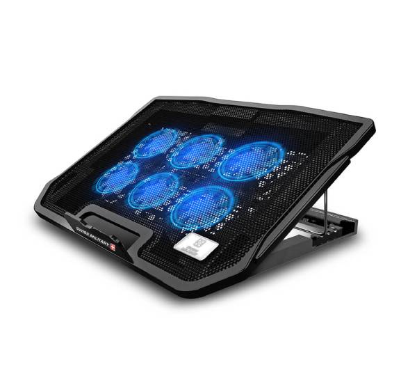 SWISS MILITARY Black ABS Laptop Cooling Pad, LCF01